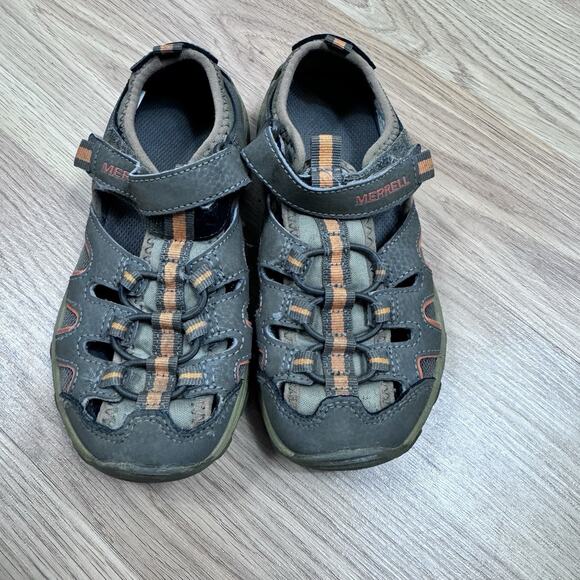 Kids Brown Merrell Sandals Size 12 - Picture 5 of 6